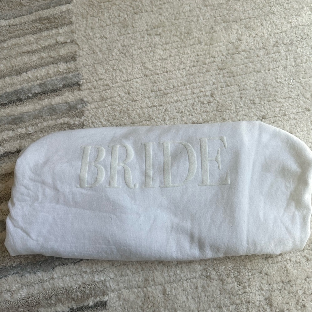 Gildan White Bride Crew Neck Sweater